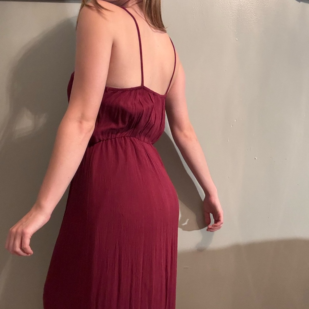 Burgundy Maxi Dress - Picture 3 of 4